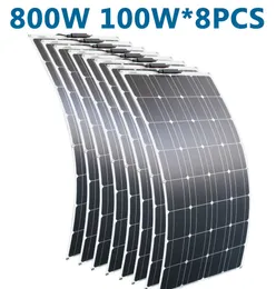 Akumulatory DGSunlight 100W 200W 12 V Przenośny panel słoneczny Elastyczne 16 V 800 W ogniwa płytowe Monokrystaliczny krzem 230715