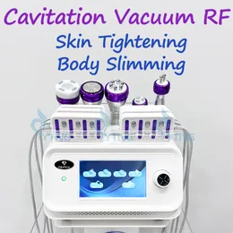 6 in 1 RF Cavitation Machine Vacuum Scution Body Skin Tightening Lipolaser Rimozione del grasso Riduzione della cellulite