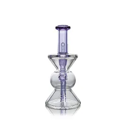 Vaxmaid 5.12 tums kalebass mini klar blå bäger lila glas bongs vatten rörlaftningar 14 mm gemensamma dab riggar oljeriggar vax blåser oss lager detaljhandelsbeställning gratis frakt