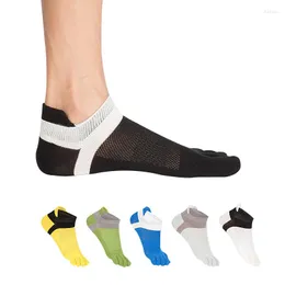 Calzini da uomo Uomo Punta Cotone Cinque dita Maschio Soks corti Alta qualità antiscivolo Anti-attrito Invisible Sox Caviglia Meia Calcetines