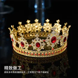 Przewodniku Nowa okrągła korona prosta atmosfera nałość na nakrywa ślubne biżuteria w Koronę Biżuteria Akcesoria