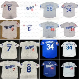 1980 World Series Dodgers Jersey 1981 LA Steve Garvey STEVE YEAGER REGGIE SMITH RON CEY Rick Monday PEDRO GUERRERO Fernando Valenzuela