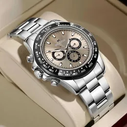 Luxury R Olax Watches Cena Augustus Nowy zegarek wielofunkcyjny męski w pełni automatyczny mechaniczny wodoodporny blask z pudełkiem prezentowym AC8N