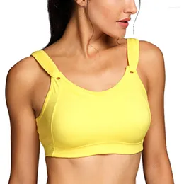 Completo da yoga Reggiseno sportivo senza ferretto da donna ad alto impatto Copertura completa Non imbottito Allenamento da corsa femminile 36 38 42 C D DD