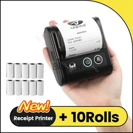 الطابعات MINI Bluetooth Thermal Bill Printer Wireless Protable 58 MMMSSEIPT PRINTER LOYVER