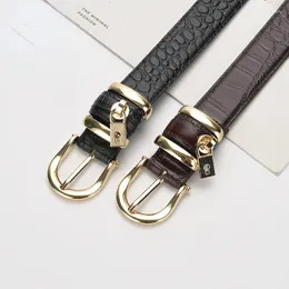 أحزمة Luxury Leature Leather Womene Women Women Women Wathed Beltle Boyle Belt Belt Simple