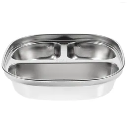 Bowls Auxiliary Board Plate Eating Divided Serving Tray Dinner Kitchen Tableware Supply Kids Plates Household Snack Lid