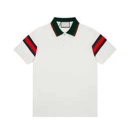 4 New Fashion London England Polos Shirts Mens 디자이너 Polo Shirts High Street 자수 인쇄 T 셔츠 남성 여름면 캐주얼 티셔츠 #1279