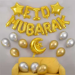 27pcsセットEid Mubarak Balloons Helium Latex Balloon Anniveraire Party Decoration Globo Aid 211103283a