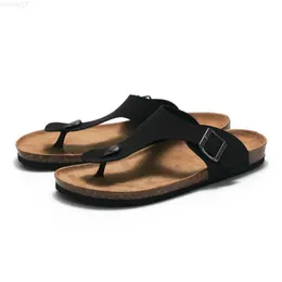 Tofflor kvinnor män sommar strand glid sandaler avslappnad mjuk kork tofflor flip flops komfort hem par utanför skor zapatilla mujer l230718