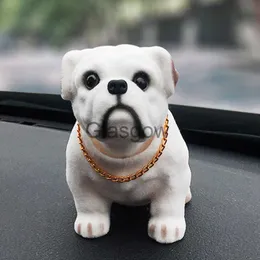 Dekoracje wnętrz kiwając pies wstrząsając głową Tiger Doll Doll Symulacja pies zabawka deska rozdzielcza ozdoby samochodowe