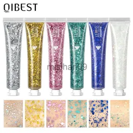 Outros Maquiagem QIBES Olho Glitter Unha Cabelo Corpo Rosto Glitter Gel Arte Flash Coração Lantejoulas Soltas Creme Festival Glitter Decoração Party Festival J230718