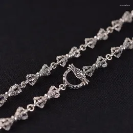 Kedjor smycken s925 silver thai halsband mäns retro vajra -instrument som används i modeller för att skicka vänner