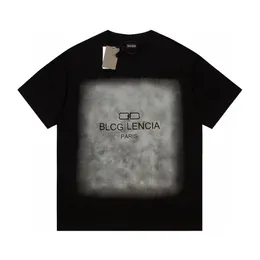 BLCG LENCIA Summer T-Shirts High Street Estilo Hip-Hop 100% Algodão Qualidade Homens e Mulheres Manga Caída Camisetas Soltas Tops Grandes 23236