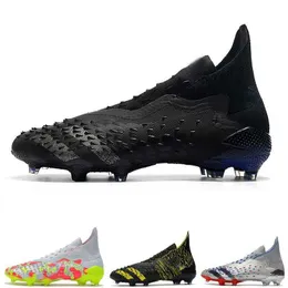 2023 Tasarımcı Predator Freak Fg Fger Ayakkabıları Erkekler Sneaker Açık Hava Futbol Botları Meteorite Pack Escape Işık Gösterisi