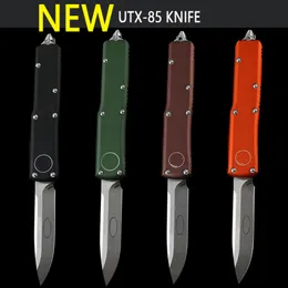 Utx UT 85 Serisi Micro Ultra Tech Otomatik Knife EDC Kendinden Savunma Askeri Taktik Pocket Knives D2 Blade Double Edge UT85 Siyah