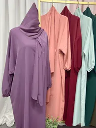 Abbigliamento etnico Ramadan Eid Mubarak Khimar Robe Femme Musulmane Abaya Dubai Pakistan Turchia Islam Abito musulmano Caftani Abaya per le donne