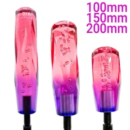 Manípulo de mudança de marcha de carro Universal Crystal Bubble JDM cor misturada vermelho roxo 1 pedido 189M