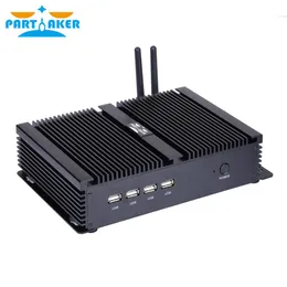 Industrial Fanless Mini PC Computer with Intel Celeron 1037U Dual-Core Dual Lan 4 COM Support Linux Windows213q