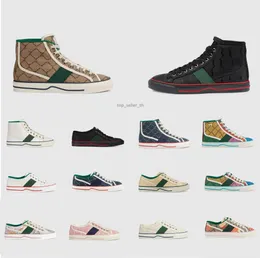 1977 Scarpe firmate Platform Sneaker Sneakers in tela Scarpe da ginnastica ricamate Scarpe da ginnastica in gomma Scarpa alta Stampa in tessuto Mocassino Mocassini vintage Taglia 35-47