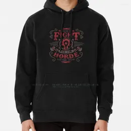 هوديز الرجال يقاتلون من أجل السترة Horde Hoodie 6XL دوار الأدوار Shadowlands Mmorpg MMO Azeroth Classes Alliance of