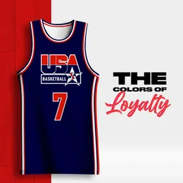 Tshirts في الهواء الطلق رجعية كرة السلة قمصان للرجال كامل تسامي الولايات المتحدة الأمريكية مطبوعة اسم رقم الاسم.