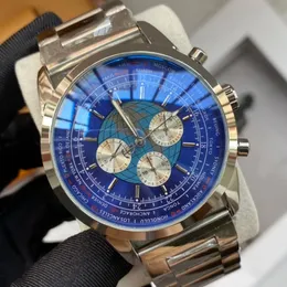 U1 Top AAA Brietling Mens Watch Relógios de movimento de quartzo para homens Relógio de pulso B20 Moda Clássico Designer de Negócios Relógios de Pulso Caixa de Aço Inoxidável Montre de Luxe