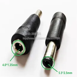 Connectors DC 4 0x1 35mm Female to DC-5 5x2 5mm Compatible5 5x2 1mm Male Plug Power Adapter Connector 10PCS2991