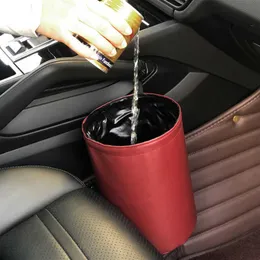 Przechowywanie samochodu Busket Wewnętrzne pojemniki na śmieci Wodoodporny śmieci Can Solding Car Trash Trash Can Can Trash22269