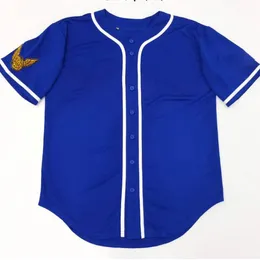 Camicia da baseball estiva Camicie casual da uomo Donna 2023ss Blu