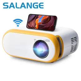 Andra projektorstillbehör Salange Q11 Mini Portable Projector Native 1280 x 720p för hemmabio airplay maircast smarttelefon multimedia LED Video Beamer x0717