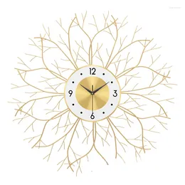 Relógios de parede Nordic Metal Gold Relógio Criativo Sala de Estar Silencioso Grande Design Moderno Relogio De Parede Home Decor LL50WC