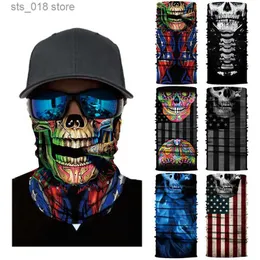 Cycling Caps أقنعة Magic Magic Scarf UV Bandanas Mask في الهواء الطلق الرياضي لركوب الدراجات أنبوب تجسيد للجنسين متعددة الوظائف دراجة نارية الدراجة النارية درع T230718