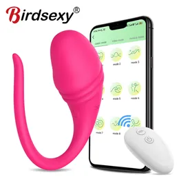 Vibratorer 9 Speed ​​App Controlled Vaginal Vibrators G Spot Anal Vibrating Egg Massager Wearable Stimulator Adult Sex Toys For Women Par 230718