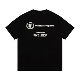 BLCGレンシアサマーTシャツハイストリートヒップホップスタイル100％コットン品質の男性と女性ドロップスリーブルーズTシャツ特大トップ23187