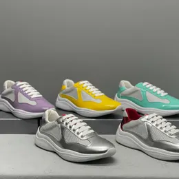 أحذية غير رسمية كأس أمريكا XL أحذية رياضية لجلات براءة اختراع مدربين مسطح للرجال من نايلون نايلون سود