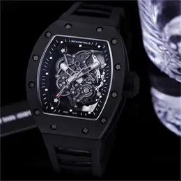 운동 시계 Richardmille Top Lithe Wristwatch Swiss 유명한 시계 차드 시계 RM055 자동 기계적 트렌드 세라믹 남자 시계 ALP2I0