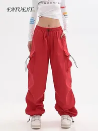 Damenhose Capris Graue Cargohose Damen Oversize Lose Hose Sommer Baggy Lässige Hip Hop Hose Mädchen Vintage Jogginghose Mode Streetwear 230717