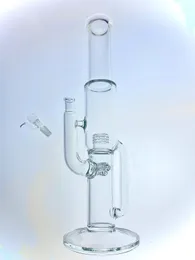 Hookahs Bong Clear Accents 3percs do 360 stopni Cap 18 mm złącza 18 cali Nowy styl