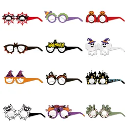 Halloweenowe zabawki papierowe okulary ghost festival zabawne dynia pająk wiedźma fotograficzna