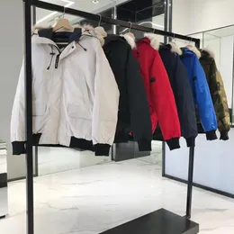 남자 디자이너 재킷 캐나다 조종사 겨울 따뜻한 바람 방풍 다운 재킷 애호가 새로운 옷 간단한 스타일