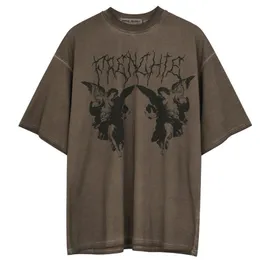 メンズTシャツメンヴィンテージコアY2K YK2 FAIRY Tシャツゴスサイバーホンブルトップトップフェアコアアクセサリー服ベビーティーブラウングランジミュージャー230718