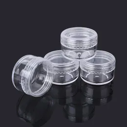 5Gram Empty Clear Plastic Cosmetic Containers Sample Packing Portable Travel Bottle Pot Jars for Cream Lotion 5ML Sleon