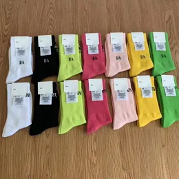 2023 BA Letter Socks for Men and Women Cotton Sports Socks Colorful Strumps Pile Pile Socks Instagram Trend Hot Style