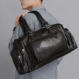 야외 가방 메신저 방수 숄더백 토트 핸드백 비즈니스 서류 가방 검은 색