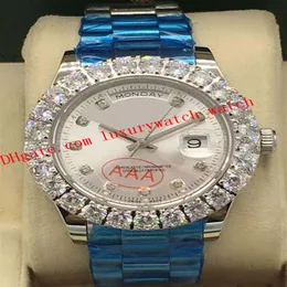 Versão mais recente 9 estilo de relógios de luxo maior bisel de diamante mostrador de diamante masculino 116238 43 mm relógio automático de moda masculina Wristw228n