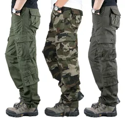 Mens Pants Bahar Kargo Haki Askeri Pantolon Günlük Pamuk Taktik Büyük Pantalon Erkekler 230718