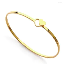 Braccialetto IVOG Cute Heart Can Open Bracelet 18k Color Gold Stainless Steel Waterproof Statement Jewelry Women Gift