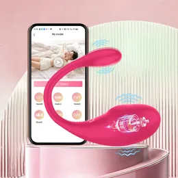 Wibratory Wibrator bezprzewodowy dla kobiet aplikacja dildo zdalne zużycie wibrujące jajko łechtaczki żeńskie majtki sex zabawki dla dorosłych 230718