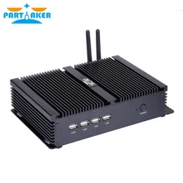 Industrial Fanless Mini PC Computer with Intel Celeron 1037U Dual-Core Dual Lan 4 COM Support Linux Windows278k